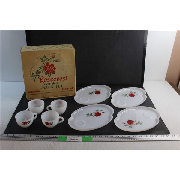Rosecrest Rosecrest 8pc Snack Set - Bodnarus Auctioneering
