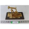 Image 1 : Solid Brass Oil Derrick Desk Monument "Penton Land Services (1983) Ltd"