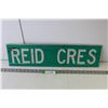 Image 1 : Street Sign "Reid Cres" 2' x 6.5"