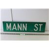 Image 1 : Street Sign "Mann St" 2' x 6.5"