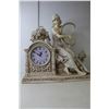 Image 2 : *Crosa Mantle Clock/Harpist Statue 20.75" x 8" x 19" Tall - Needs Battery
