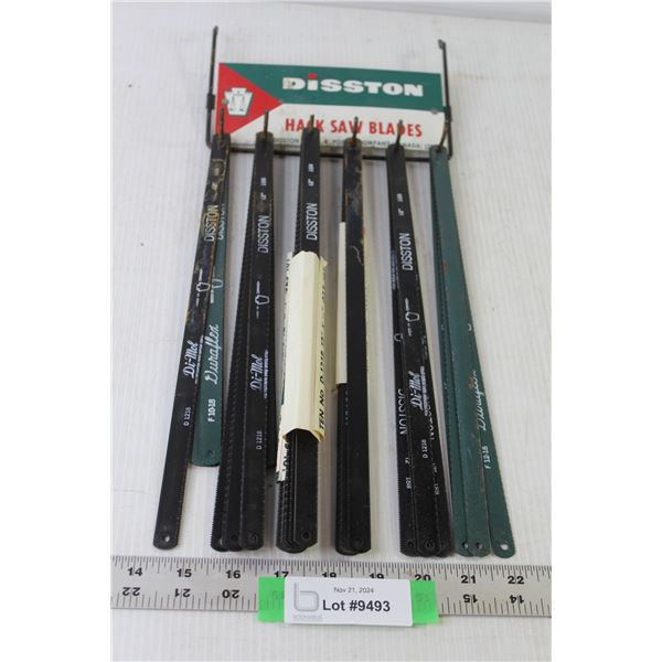 Disston Hack Saw Blades Display Including Dozens of Blades - 12" Blades
