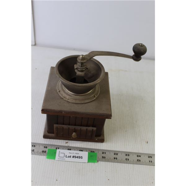 Vintage OBO Coffee Grinder 8.5" Tall