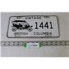 Image 1 : Vintage Auto British Columbia License Plate