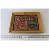 Image 1 : Vintage Wood Framed Stamford Art Wall Art "Coors - America's Fine Light Beer - Adolph Coors - Golden