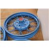 Image 2 : *(3X- TIMES BID PRICE) - Vintage 1930's Automotive Metal Wire Rims 22.5" Dia