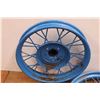 Image 4 : *(3X- TIMES BID PRICE) - Vintage 1930's Automotive Metal Wire Rims 22.5" Dia