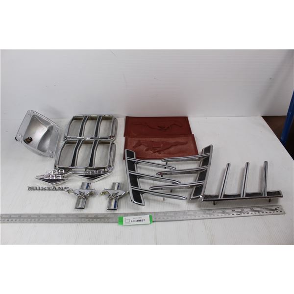 1964 1/2 - 1966 Ford Mustang Parts, Tail light Frames, Emblems, Misc.