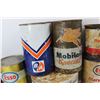 Image 3 : (8) Various Vintage Oil Tins/ Grease Tins, BA, Esso, Mobiloil, Misc.