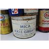 Image 4 : (8) Various Vintage Oil Tins/ Grease Tins, BA, Esso, Mobiloil, Misc.