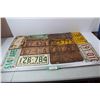 Image 1 : (12) Various Vintage Saskatchewan/ British Columbia License Plates