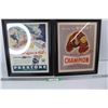 Image 1 : Prestone Antifreeze, Champion Spark Plugs Advertisement Prints 1940 And 1949- Both 13'' x 16''