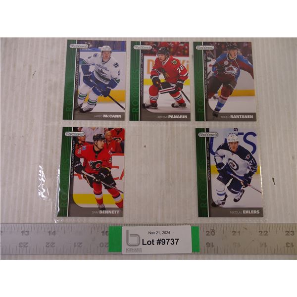 (5) Parkhurst Rookie Cards-Panarin, McCann, Rantanen, Bennett and Ehlers-mint condition