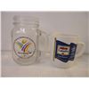 Image 3 : Lot of (7) Glass/Ceramic Mugs and Cups-1967 Sask. Derby (22k Gold Trim) and more as