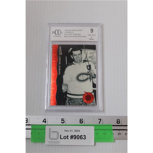 Maurice "Rocket" Richard Parkhurst 1993-94 Playoff Hero's Graded Hockey Card