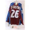 Image 1 : Paul Stastny Colorado Avalanche Hockey Jersey - Signed w/Certificate - Size Large