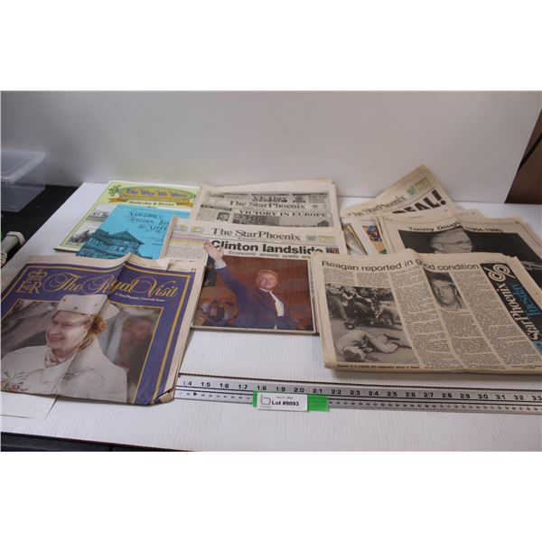 Assorted Star Phoenix Newspapers