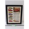 Image 1 : Studebaker Trucks Advertisement Picture in Frame - 13" x 16"