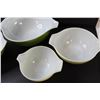 Image 5 : (4) Vintage PYREX Ombre  Mixing Bowl Set - Some Wear
