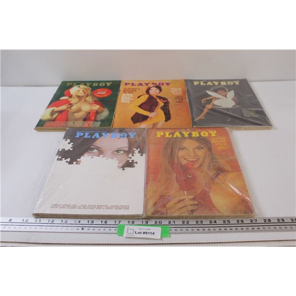 (5) Playboy Magazines: 1971-72