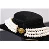 Image 3 : Three Strand Pearl Necklace - Not Authenticated