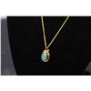 Image 2 : Gemstone w/Gold Plated Necklace - Not Authenticated