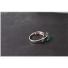 Image 3 : ^ 14K White Gold Emerald Ring - Size ? - Not Authenticated