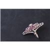 Image 3 : ^ Sterling Silver w/Pink Gemstones Ring - Size ? - Not Authenticated