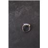 Image 5 : ^ 14K White Gold Family Ring w/Diamonds - Size ? - Not Authenticated