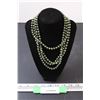 Image 1 : Green Pearls Necklace - 74" Length - Not Authenticated