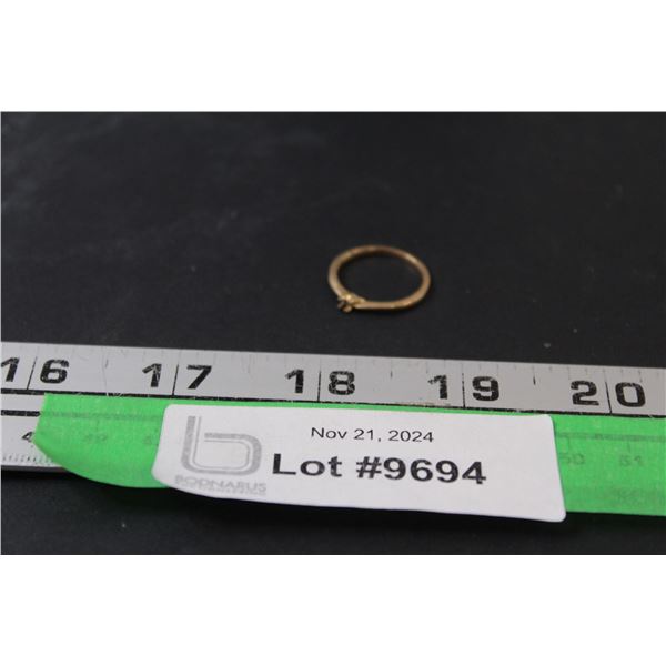 ^ 10K Gold Ring (No Stone) - Not Authenticated