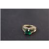 Image 4 : ^ 10K Emerald & Diamond Gold Ring - Size ? - Not Authenticated