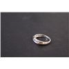 Image 2 : ^ 10K White Gold Wedding Band w/Seven Diamonds - Not Authenticated
