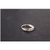 Image 3 : ^ 10K White Gold Wedding Band w/Seven Diamonds - Not Authenticated