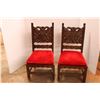 Image 1 : ***(2) Georgian Style Wood Chairs w/ Eagle Wood Carving - 40" Tall - Some Wear