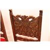 Image 2 : ***(2) Georgian Style Wood Chairs w/ Eagle Wood Carving - 40" Tall - Some Wear