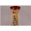 Image 4 : Venetian Red Glass Vase & Matching Candy Dish