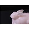 Image 2 : Pink Milk Glass Rabbit On Nest