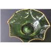 Image 2 : Early American Green Glass Candy Dish - 7" Diameter
