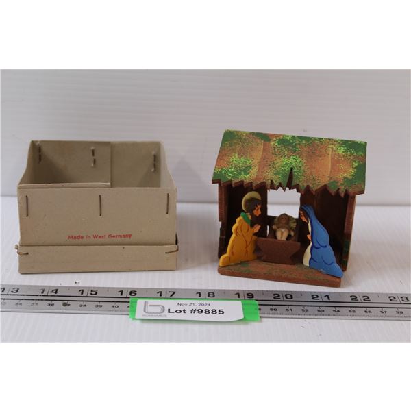 Wood Nativity Scene - Made in West Germany