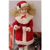 Image 2 : Vintage Christmas Decor: Tree Topper (Works), Mrs. Claus, Vintage Streamers