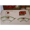 Image 4 : Vintage Christmas: Tree Stand, Card Holder, Hostess Paper Set in Box, Misc.