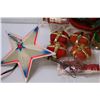 Image 2 : Vintage Christmas Decorations: Tree Topper, Santa, Arizona Ornament, Misc.