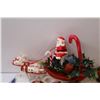 Image 3 : Vintage Christmas Decorations: Tree Topper, Santa, Arizona Ornament, Misc.