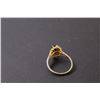 Image 3 : ^ Gold Plated Gem Stone Ring - Size ?