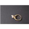 Image 2 : ^ 10K Gold & Pearl Diamond Ring