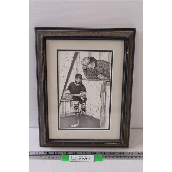 Coaches Corner Print Picture by BJ Brown - 10" x 13"