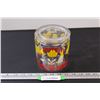 Image 1 : Vintage Anchor Hocking Bunny, Lamb, Duck & Tulip Glass Canister Jar w/Lid - 5.5" x 5"