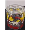 Image 2 : Vintage Anchor Hocking Bunny, Lamb, Duck & Tulip Glass Canister Jar w/Lid - 5.5" x 5"