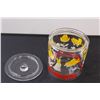 Image 3 : Vintage Anchor Hocking Bunny, Lamb, Duck & Tulip Glass Canister Jar w/Lid - 5.5" x 5"